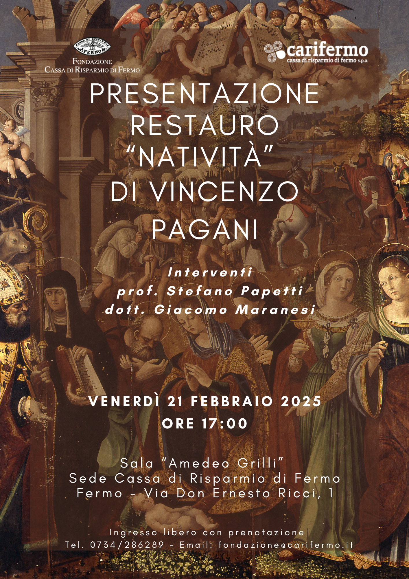 PRESENTAZIONE DEL RESTAURO DELLA NATIVITÀ DI VINCENZO PAGANI
